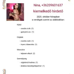 Nina, Masszázs XIII. kerület, 26 év Nő XIII. kerület Budapest Magyarország, +36209601637