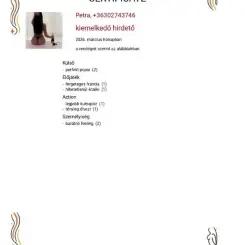 Petra, Masszázs VIII. kerület, 22 év Nő VIII. kerület Budapest Magyarország, +36302743746